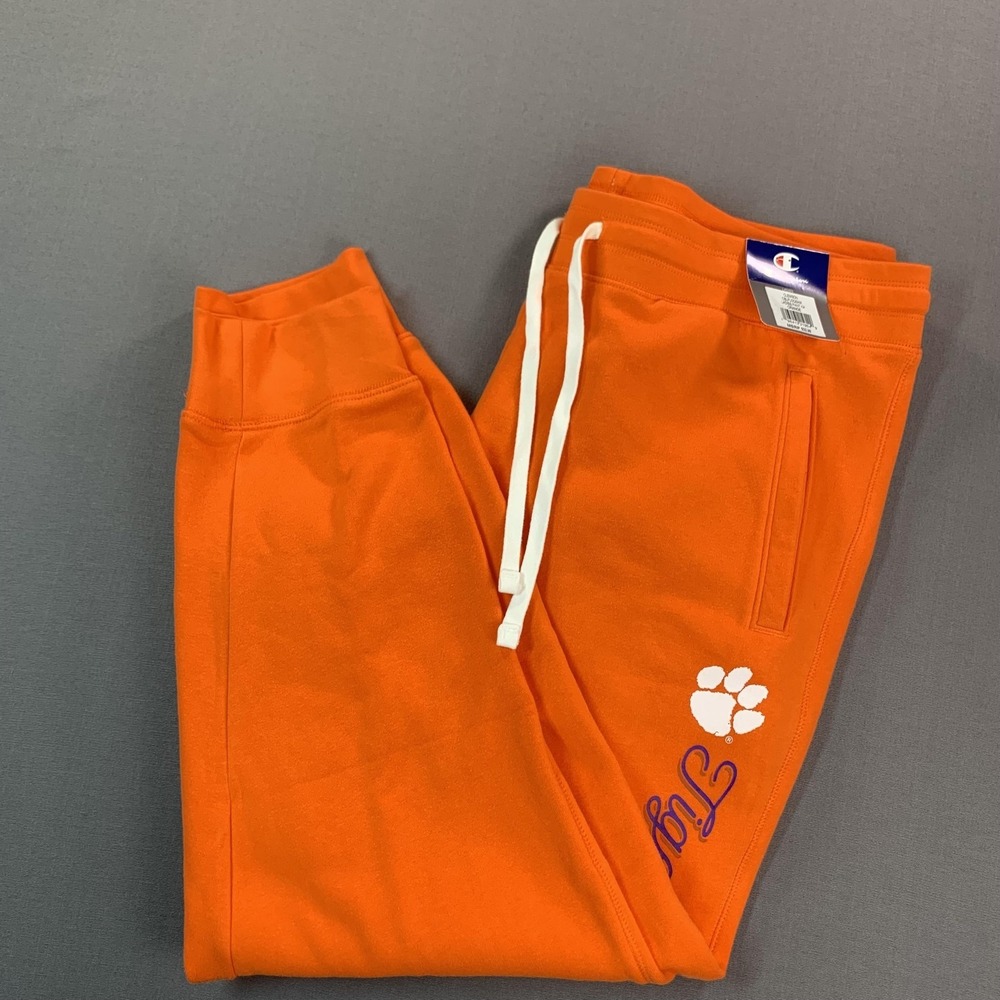 NEW Clemson Tigers Sweatpants Women 2XL Orange‎ Fleece NCAA Football Champion